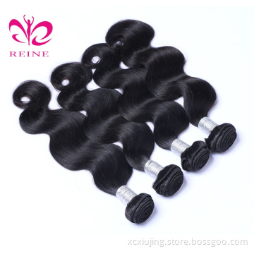 REINE 8A Grade Top Quality Original Brazilian Human Hair Body Wave Human Hair Weave Bundles peruvian hair overnight shipping